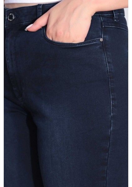 Tolga Saraçoğlu Kadın Dar Paça Bilek Boy Kot Pantolon 30296 Lacivert modelleri