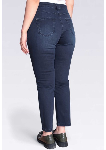 Tolga Saraçoğlu Kadın Dar Paça Bilek Boy Kot Pantolon 30296 Lacivert fırsatları