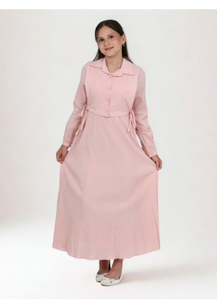Aluna Ikili Bürümcük Pamuk Tam Boy Elbise Pudra fiyatları