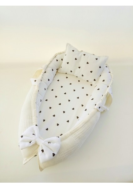 %100 Pamuk Muslin Babynest ve Yastık ( Ana Kucağı)