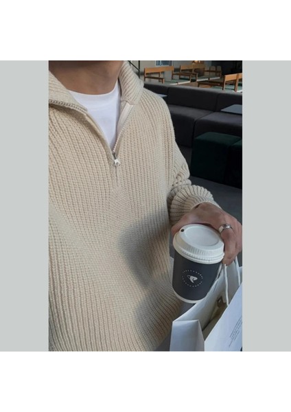 Unisex Dik Yaka Kaliteli Tarz Yeni Sezon Oversize Kazak fiyatları