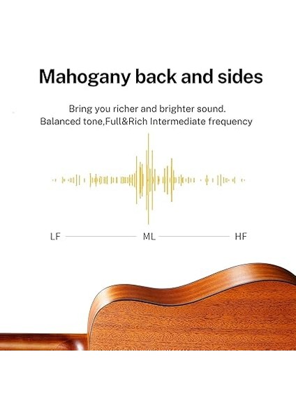 Dag-1c Cutaway Akustik Gitar Seti (Natural) indirimleri
