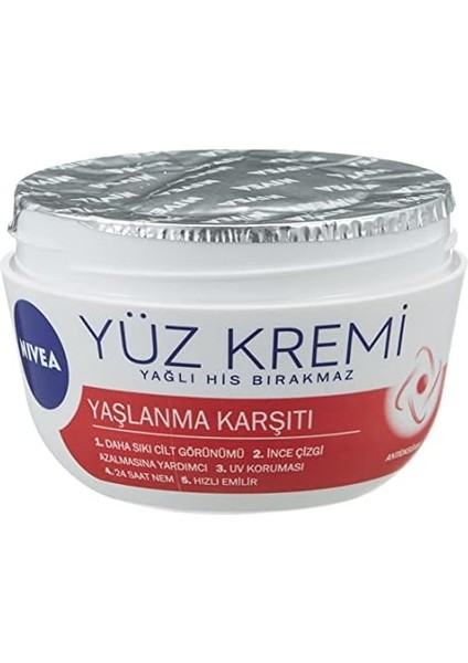 Nıvea Yaşlanma Karşıtı Yüz Kremi 100 Ml, 24 Saat Nemlendirici Yüz Kremi, Uv Koruması modelleri