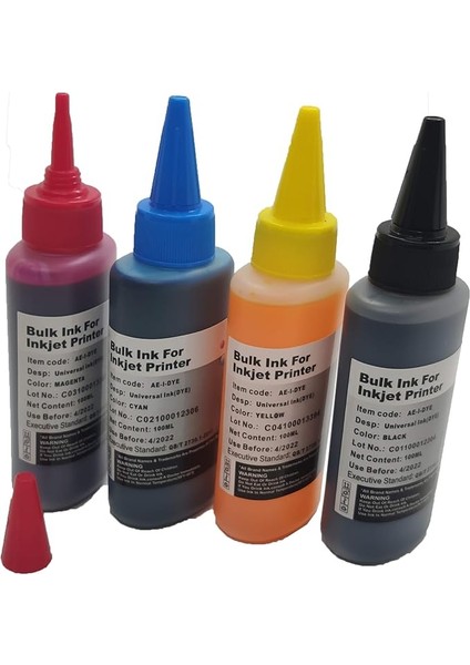 Canon Pg-46 Kartuş Dolum Mürekkebi Takım 4X100ML 4 Renk Set Mürekkep Muadil