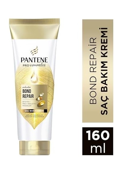 Pantene Pro-V Miracles Molecular Bond Repair Saç Bakım Kremi Yıpranmış Saçlar Için 160 ml