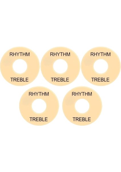 5 Adet Elektro Gitar Anahtarı Yıkayıcı, Plastik Müzik Aleti Accories, 44MM Çapı, Altın Harf GN603, Elektro Gitar ile Uyumlu