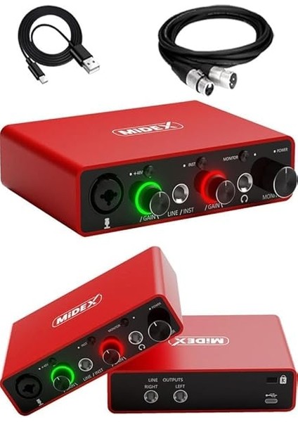 Central-Rd Pack-2 Stüdyo Kayıt Ekipmanları GLX-700RD Ses Kartı Cxn-30 Stüdyo Mikrofon modelleri