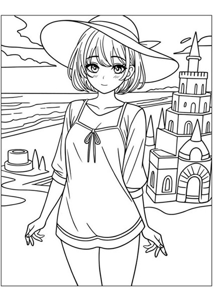 Çıtır Kızlar Anime Boyama Kitabı (50 Seçilmiş Anime) fiyatları