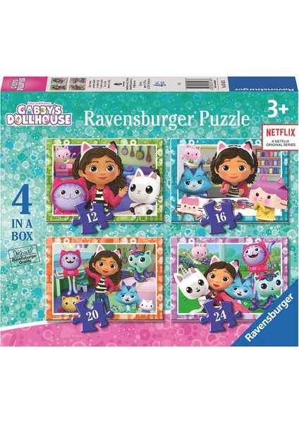 Gabbys Dollhouse 4 In 1 Puzzle indirimleri
