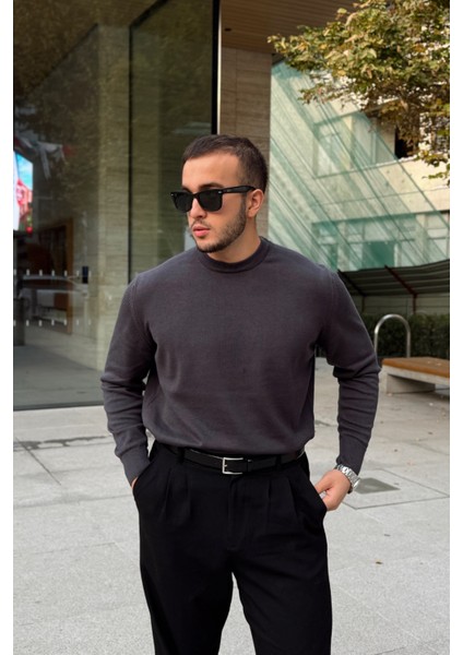 Acton Erkek %100 Organik Pamuk Bisiklet Yaka Triko Kazak modelleri