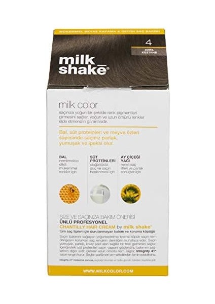 Milk Shake Milk Color Eko Kit Saç Boyası 4 (0.5 G)