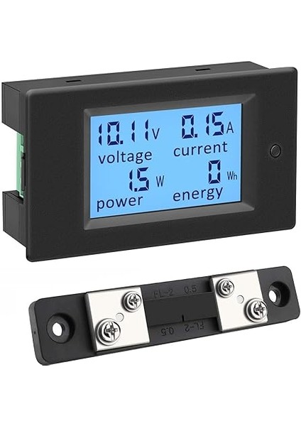 Ampermetre Gerilim Akım Ölçer Dc 6,5-100V 100A 50A Şönt Güç Test Cihazı Enerji Ölçer Dijital Voltmetre Voltmetre Voltmetre LCD Elektrik Ölçer Gerilim Ölçer Enerji Ölçer Güç Ölçer