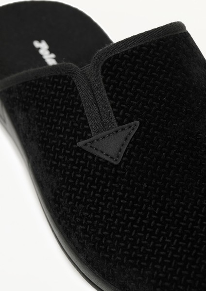 610046.M5PR Siyah Erkek Ev Terliği