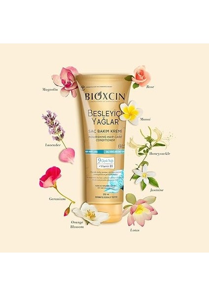 Besleyici Yağlar Bakım Saç Kremi 250 ml - Sülfatsız, Kuru ve Yıpranmış Saçlar Saç Dökülme Karşıtı fırsatları