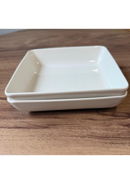 Bone Tan 19X19 cm Çukur Tabak