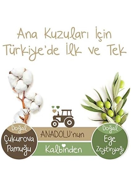 Baby Turco Doğadan 1 Beden Newborn Bebek Bezi (1 x 40 Adet) modelleri