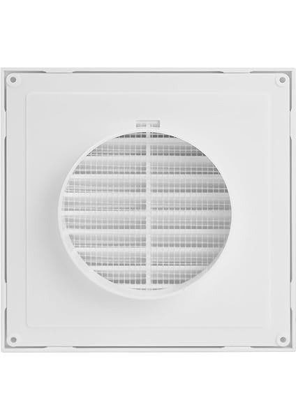 Havalandırma Izgarası Uç Izgarası Böcek Koruması Yuvarlak Ø 100 mm Beyaz Abs Izgara modelleri