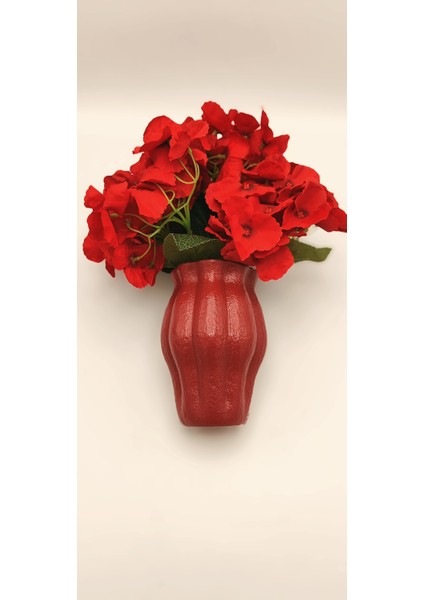 | Dokulu Bohem Vazo | Ruby Bordo