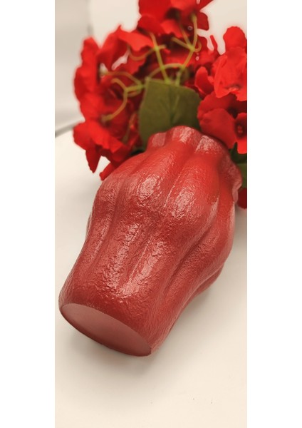 | Dokulu Bohem Vazo | Ruby Bordo