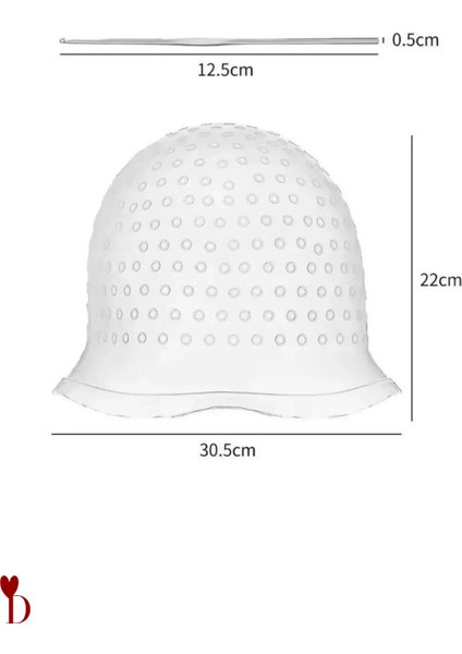 Silikon Röfle Bonesi Delikli Saç Boyama Metal Tığ