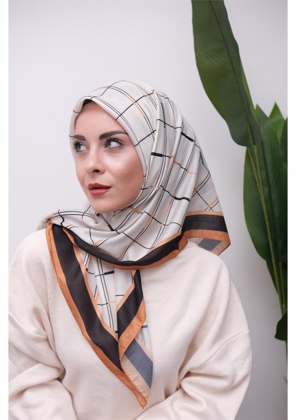 Renkli Karma Desen Dijital Soft Eşarp