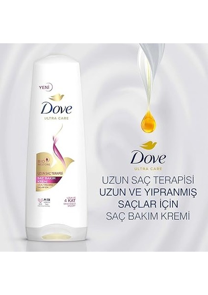 Ultra Care Saç Bakım Kremi Uzun Saç Terapisi Uzun Yıpranmış Saçlar Için 350 ml fırsatları