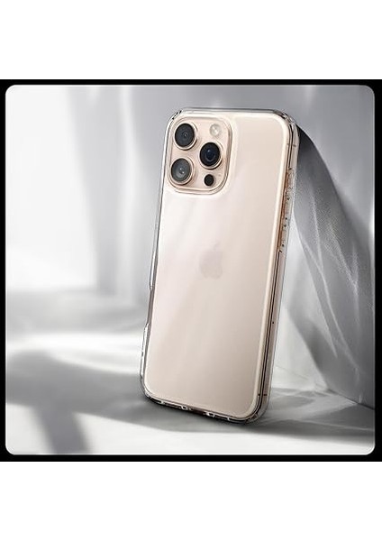 iPhone 16 Pro Ince Kılıf Ultra Hybrid Sararma Karşıtı Duraclear™ Hava Kanalı Teknolojisi™ Askeri Sınıf Koruma Frost Clear Mat Kapak - ACS08122 modelleri