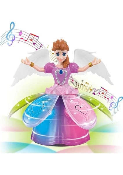 Angel Girl Sesli Işıklı Dans Eden Şarkı Söyleyen Etekleri Açılıp Kapanan Prenses Oyuncak