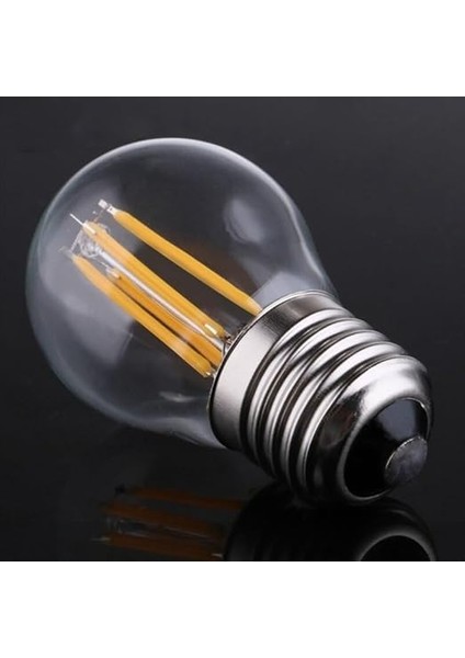 Geldi 6 Watt Mini Top Ampul LED Filament G45 Şeffaf Cam Rustik Ampul E27 Duy 3000K Gün Işığı 10 Adet fırsatları