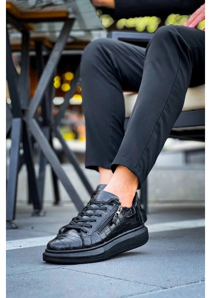 KB-309 Kuback Kömür Fermuar ve Bağcıklı Günlük Erkek Ayakkabı