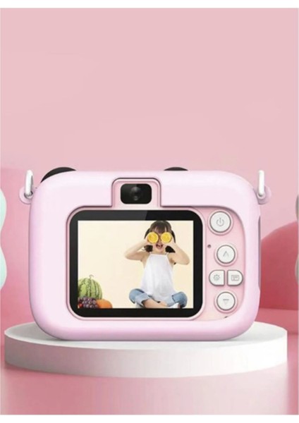 Mini 1080P Hd Çocuk Kamera Dijital Fotoğraf Makinesi 2.0 Inç Ekran 5 Adet Oyun Pembe - Lisinya fiyatları