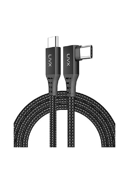 Long Type C To Type C 5 Metre 60W Hızlı Şarj Veri Aktarımı 90° Oyuncu Şarj Kablosu Oyn-05 modelleri