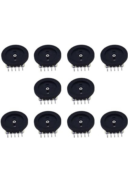 Sun 10PCS Single Dial Double Dial 50K 10K 1k 20K 2k 5k 100K B103 16X2MM Volume Gear Potentiometer (3PIN,B103(10K)) fiyatları