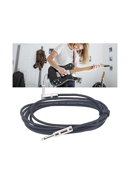 Gitar, Bas, Amfiler Için Oksijensiz Bakır Çekirdekli ve Nikel Fişli Gürültü Bastırma Elektro Gitar Kablosu fiyatları