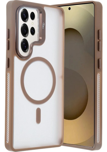 Samsung Galaxy S25 Ultra Flet Lens Magsafe Kapak - Gold