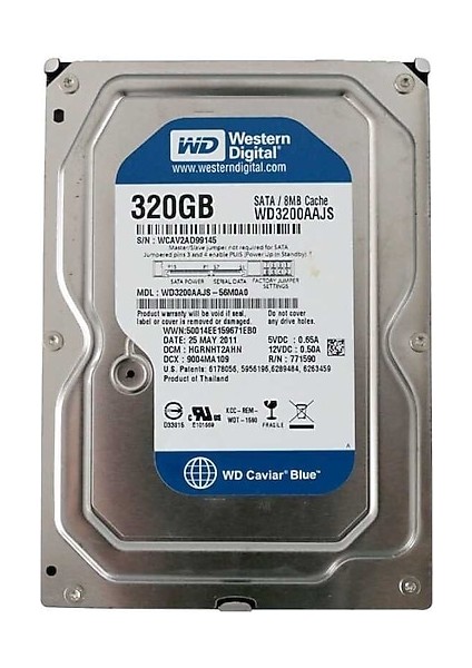 Western Digital Caviar Blue WD3200AAJS Sata 2.0 7200 Rpm 3.5" 320 GB Harddisk