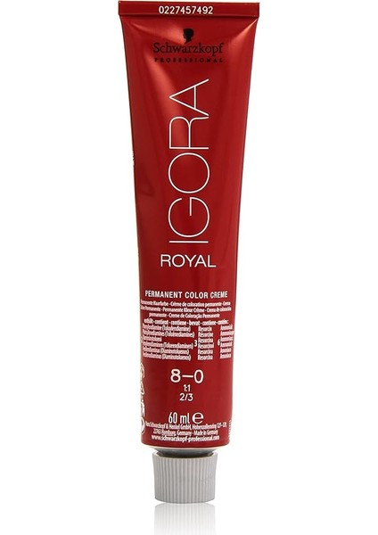 Igora Royal Saç Boyası 60ML-NO - 8.0 Açık Kumral