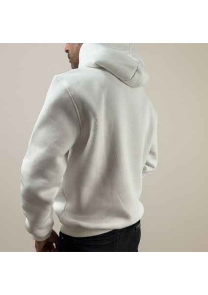 Erkek Oversize Kapüşonlu Pamuklu Sweatshirt, 3 Iplik Içi Polarlı Şardonlu Kalın Kışlık Sweat fiyatları
