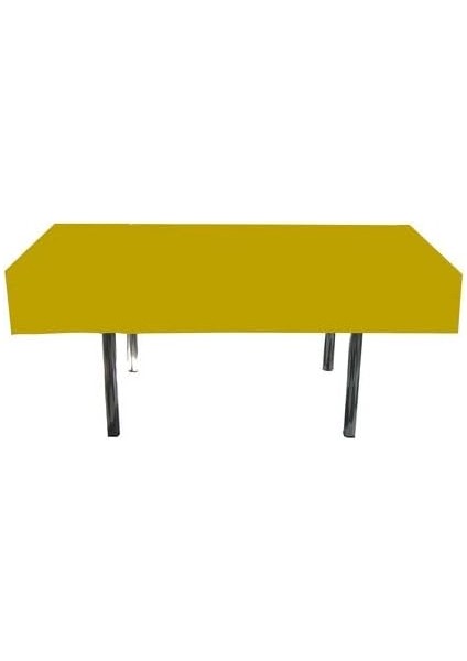 Marifetlerim - Düz Altın Doğum Günü Masa Örtüsü 137 * 183