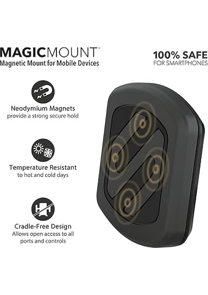 MAGVM2B Araba Için Manyetik Cep Telefonu Tutucu - Tüm Cihazlarla Evrensel - Araç Havalandırma Deliği Girişli fiyatları