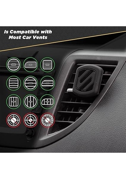 MAGVM2B Araba Için Manyetik Cep Telefonu Tutucu - Tüm Cihazlarla Evrensel - Araç Havalandırma Deliği Girişli indirimleri