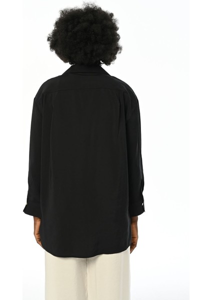 Kadın Çift Cepli Modal Kumaş Gömlek indirimleri