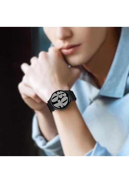 Yeni Nesil Bağlantılı 20MM Hasırlı Kumaş Kordon Uyumlu Fe/7/6/5/4 Serisi Için Konforlu Kayış (40MM/44MM) 6/4 (47/43/42MM) ve 5 Pro 45MM Uyumlu modelleri