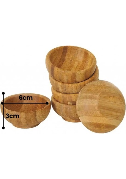 (6’lı Bambu Çerezlik Seti – Doğal, Şık ve Dayanıklı Sunum Kaseleri 6 x 6 x 3 Cm) fırsatları