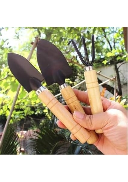 Mini Ahşap Hobi Bahçe Seti 3 Adet fiyatları