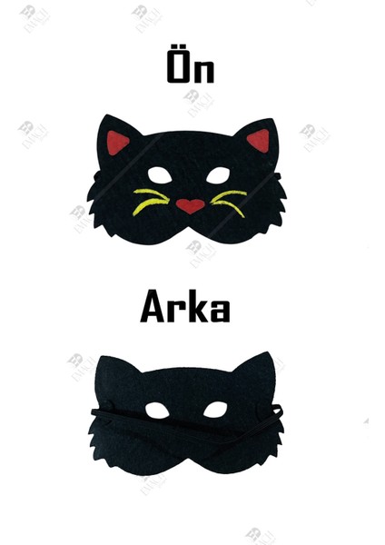 Kedi Temalı Kaliteli Keçe Hayvan Figürlü Maske fiyatları