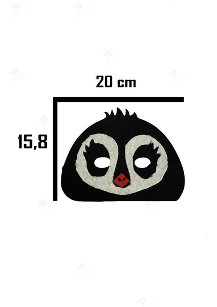 Penguen Kaliteli Keçe Hayvan Figürlü Maske modelleri