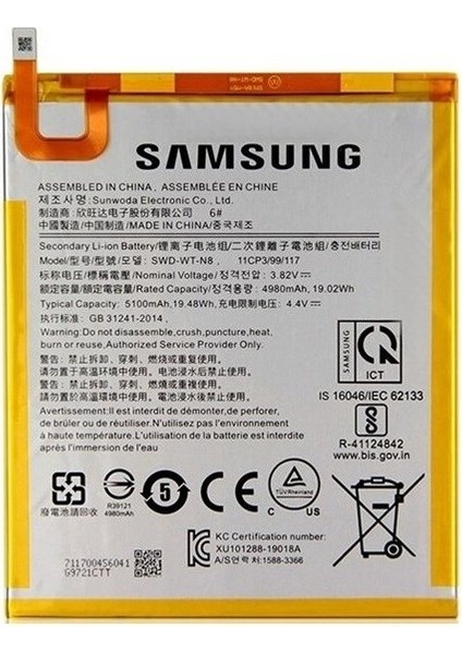 Samsung T220 Tablet Batarya Servis Orj.