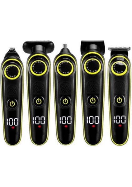 Saç Sakal Şekillendirici Tıraş Makinesi 5 Başlıklı Paslanmaz Çelik Bıçaklı Unısex fırsatları