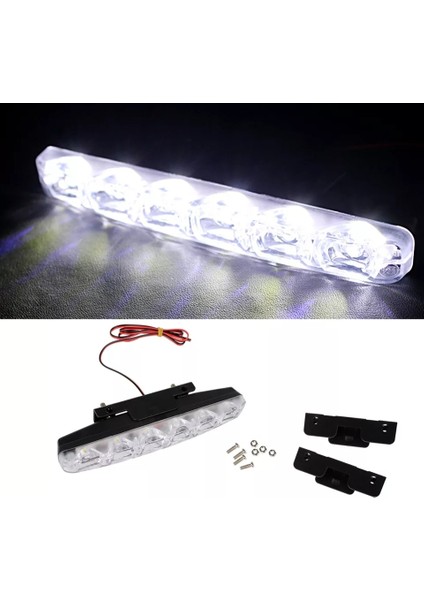 6 Ledli Gündüz Farı Gündüz Ledi Drl LED Lamba 18W Su Geçirmez fiyatları